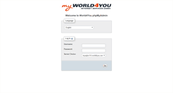 Desktop Screenshot of mysqlsvr14admin.world4you.com