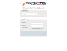 Tablet Screenshot of mysqlsvr10admin.world4you.com