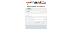 Desktop Screenshot of mysqlsvr15admin.world4you.com
