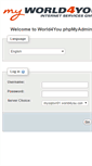 Mobile Screenshot of mysqlsvradmin.world4you.com