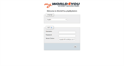 Desktop Screenshot of mysqlsvr09admin.world4you.com
