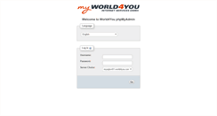Desktop Screenshot of mysqlsvr01admin.world4you.com